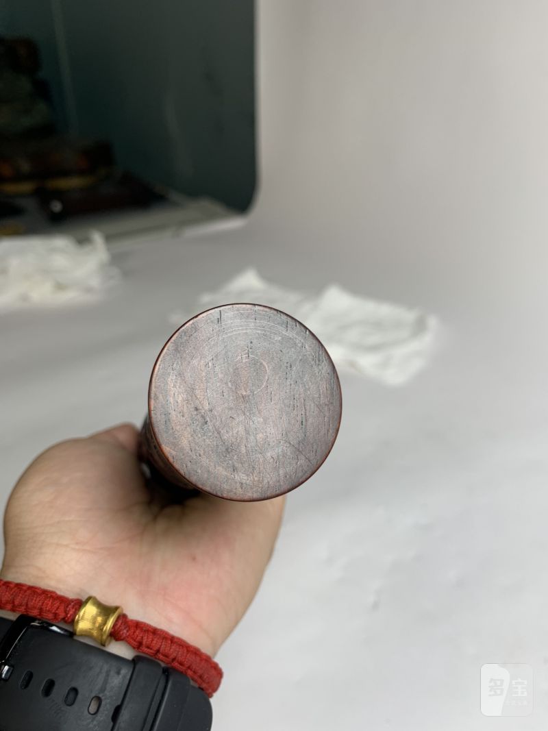 清早期 竹雕龙凤呈祥纹香筒 - 图13